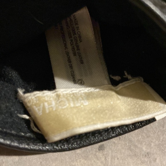 Michael Kors Black Leather Gloves - Picture 6 of 7